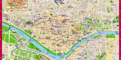 Karta Seville području