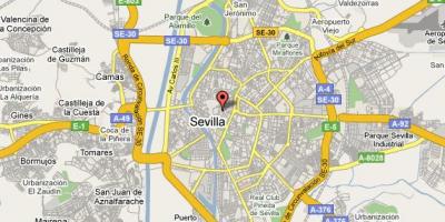 Barrio de Santa Cruz-Sevilla karti