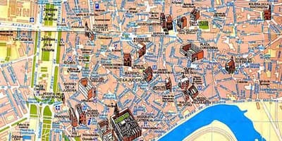 Karta Seville pješačenje