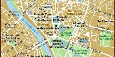Karta susjedstvu Seville