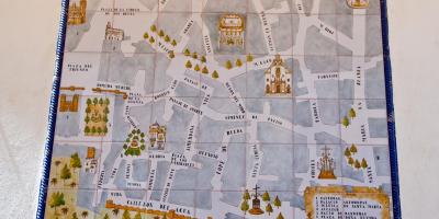 Karta židovskoj četvrti u Sevilla